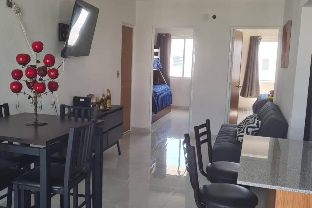 Ferienwohnung Bonito Penthouse Con Roof Garden Manzanillo Exterior foto